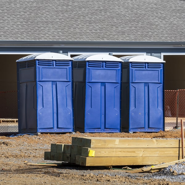 what is the expected delivery and pickup timeframe for the portable restrooms in Country Club Hills